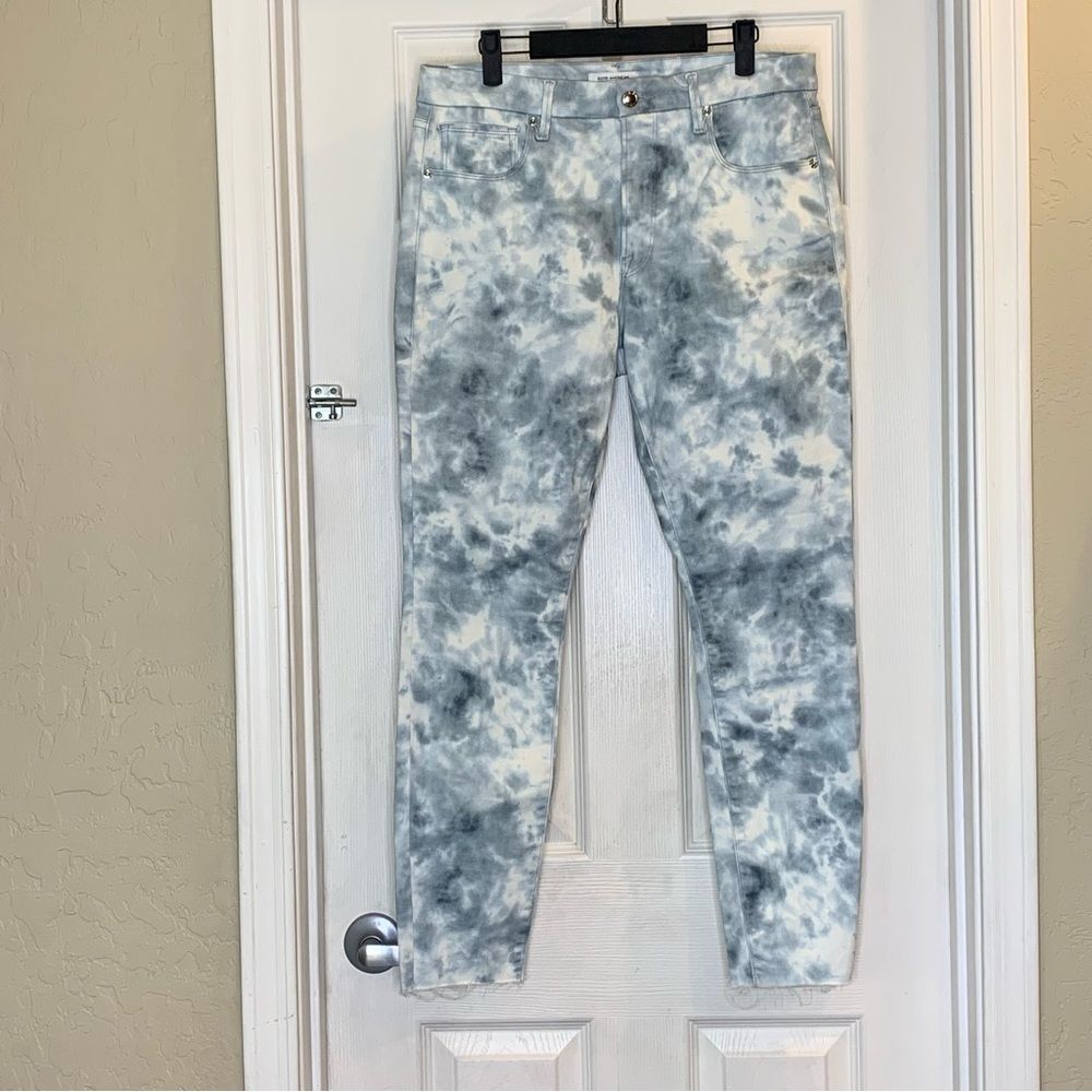 Good American Good Legs Skinny Jeans Cloud Tie Dye Plus Size 33